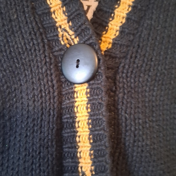 No! Jeans patchwork king queen Art Vintage cardigan Size O/S - Picture 6 of 13